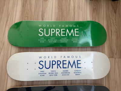 Supreme World Famous Skateboard Deck 4-piece skateboard deck set
