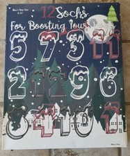 Advent 12 Days of Socks Calendar Unisex Christmas