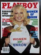 Playboy August 2002 Women Of Enron Harrison Ford Interview