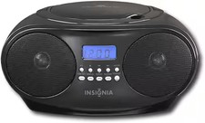 Insignia CD Boombox Portable AM/FM Radio Bluetooth LCD Display Black Stereo 6