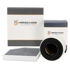 HIRSCHER Innenraum + Luftfilter für AUDI A4 B8 A5 8T 8F Q5 8R 2.0 TDI 136-190 PS