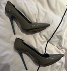 Balenciaga Knife Point Toe Pumps in Gray Patent Leather Grey $950 Size 38 8 — photo 7