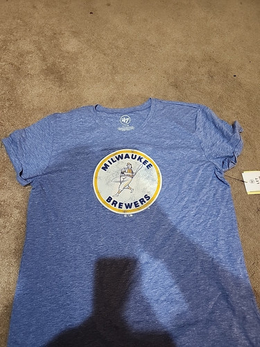 '47 Brand Milwaukee Brewers blaues Baumwollhemd - Damengröße XL NEU $ 35 - Bild 1 von 5