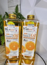 Veet Gold Vitamin C Face Body Whitening Glowing corrector Oil 1000ml X2