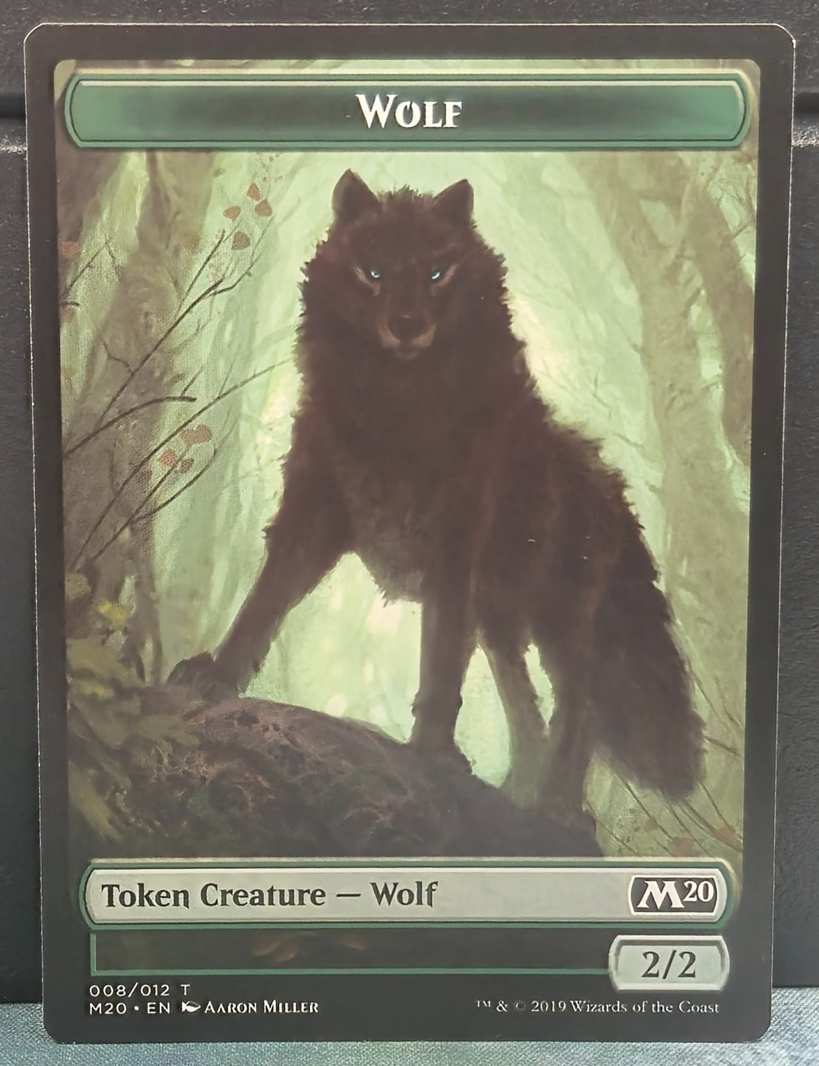 Wolf 008/012 Token Core Set 2020 M20 Card Game Near Mint MTG TCG Creature 2/2