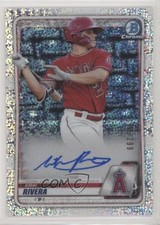 2020 Bowman Chrome Prospects Speckle Refractor /299 Erik Rivera Auto 3t8