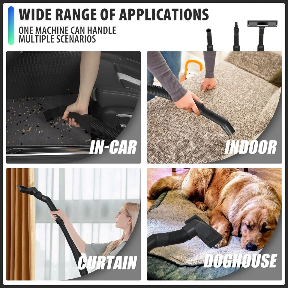 5000W Wet and Dry Vacuum Vac Cleaner Industrial 15L 230V 3 in 1 Portable Blower - Image 3 of 4