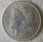 1921 Morgan Silver Dollars $1, NICE COIN, UNCIRCULATED, SWEET COIN!