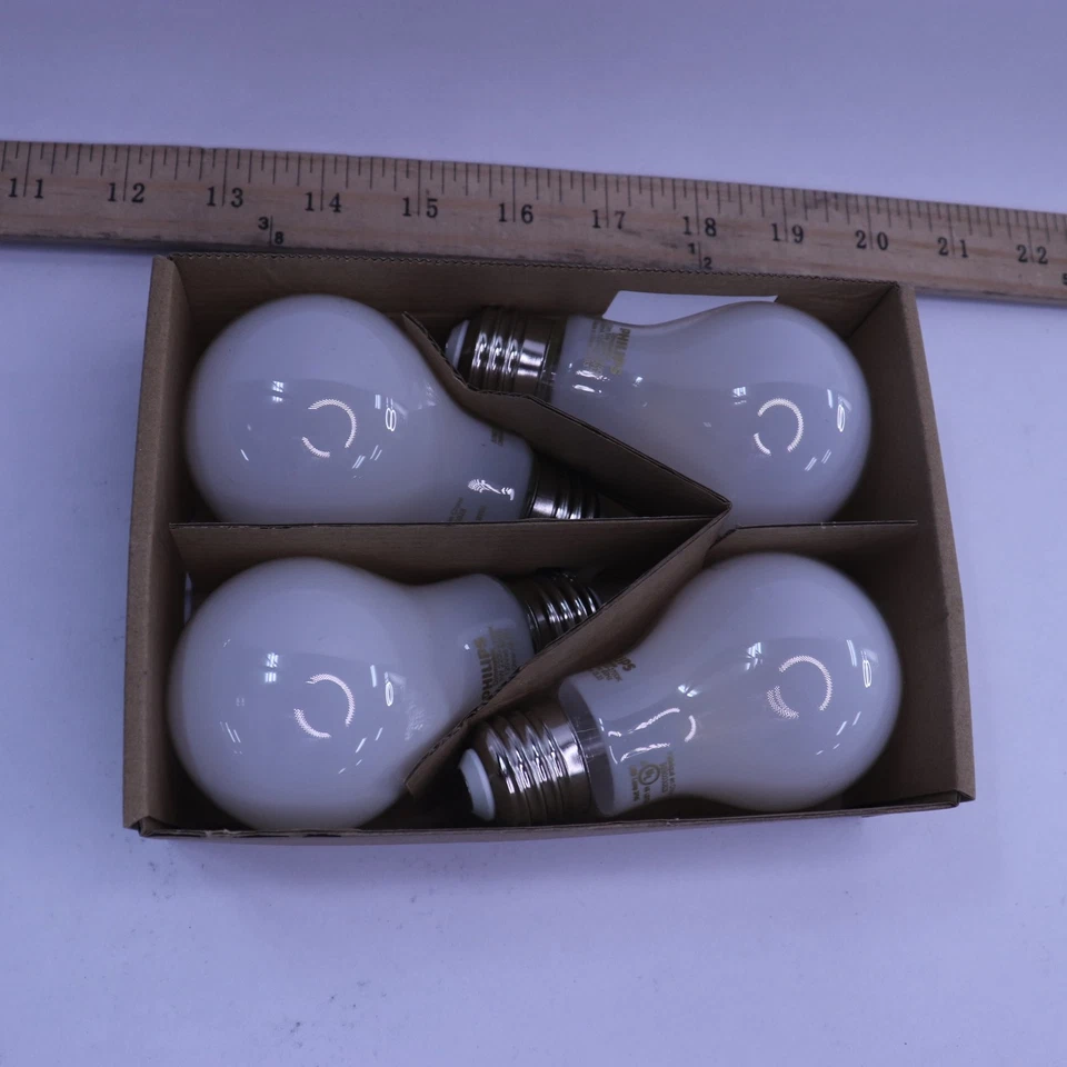 (4-Pk) Philips Flicker Free Frosted Dimmable LED Light Bulb Soft White 450 Lumen - Image 3 of 4