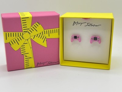 New! Betsey Johnson Authentic Video Game Controller Stud Earrings