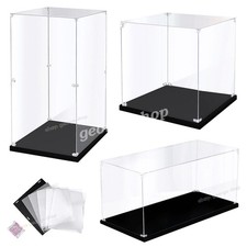 Acrylic Display Case Dustproof Clear Box Showcase for Action Figures Models Doll
