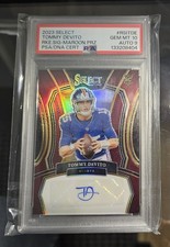 2023 Panini Select Rookie Signatures Tommy DeVito RSI-TDE Prizm /75 PSA 10 POP 1