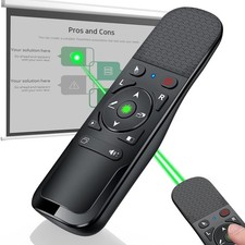 Presentation Clicker Wireless Remote with Green Laser Pointer for PowerPoint
