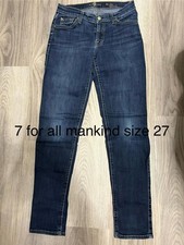7 For All Mankind Women's Jeans Size 27 Dark Wash Skinny