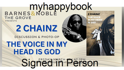SIGNED Voice in My Head Is God by 2 Chainz, autographed, new, Grammy, rapper