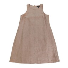 J.Crew Women's Light Coral Linen Look Shift Dress Coastal Chic Soft Minimal XS