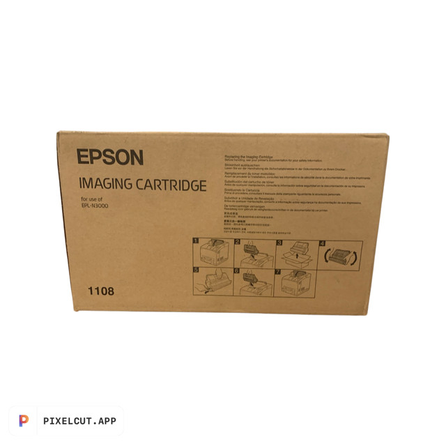 Cartouche Epson C13S051108 noir d'origine pour imprimante de bureau EPL-N3000