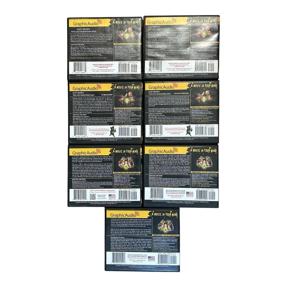 Matt Jensen  Last Mountain Man Series William W Johnstone GraphicAudio Set of 7 Foto 3 de 3