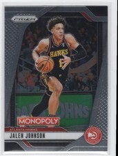 #26 2024-25 Prizm Monopoly BASE { Jalen Johnson Atlanta Hawks