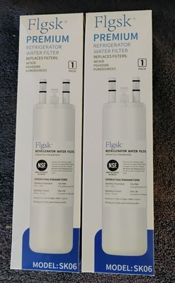 2 PAK FLGSK PREMIUM REFRIGERATOR WATER FILTER MODEL SK06