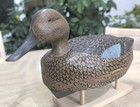 Howard Daniel Homer (1916-2002) Cinnamon Teal Duck Decoy Pair Cable, WI  — photo 6