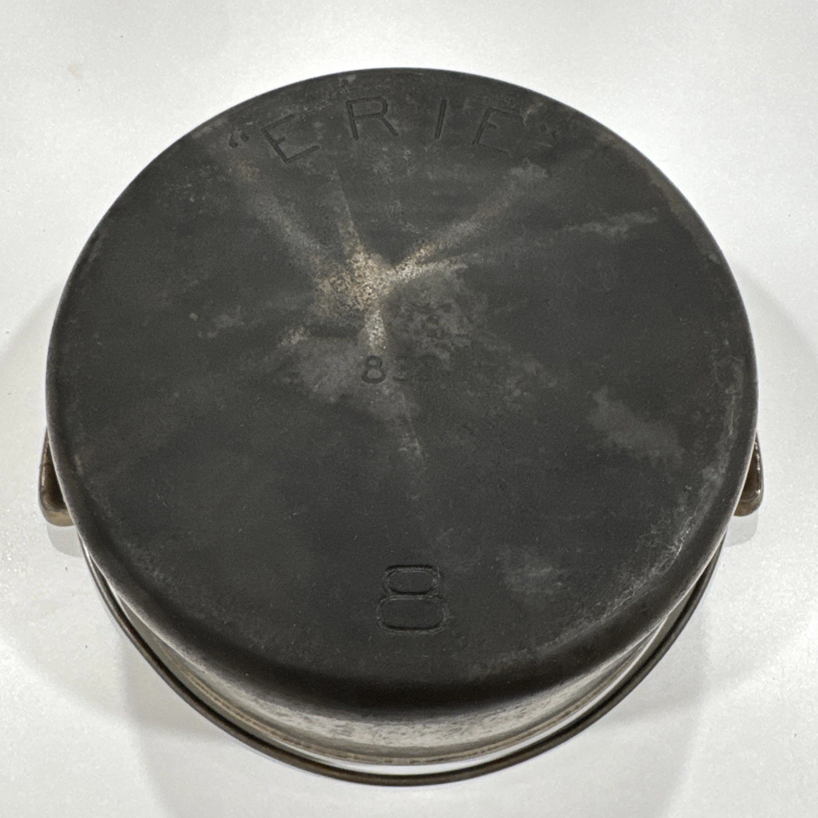 RARE 1890s Plated “ERIE” Griswold cast iron dutch oven #8 833 with lid #8 837