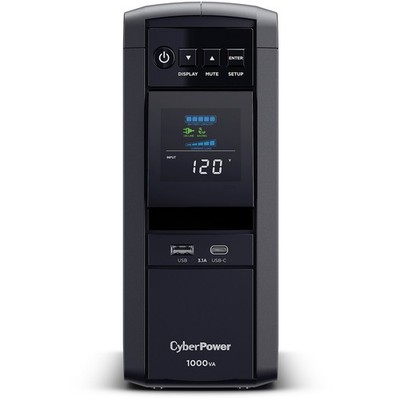 CyberPower PFC Sinewave Computer Battery Backup, 1000VA 600W UPS, 10 Outlets