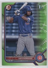 2022 Bowman Prospects Neon Green Border 382/399 Luis Verdugo #BP-147 0rd2