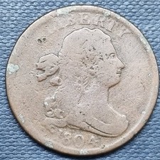 1804 Draped Bust Half Cent 1/2c Circulated #92501