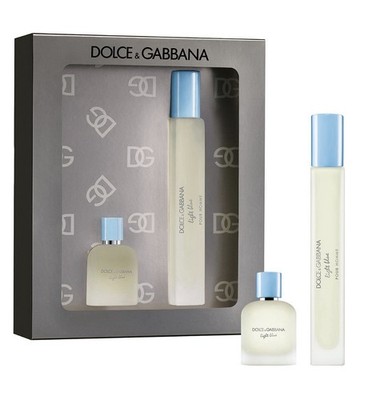 Dolce & Gabbana 2-Pc. Light Blue Pour Homme Mini Gift Set | eBay