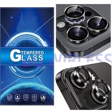 Black For iPhone 15/15Pro/15 Plus/15 Pro Max Metal Ring Camera Lens Protector