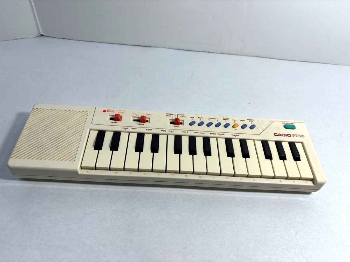 Vintage Casio PT-10 Keyboard Electronic Mini Synth 29-Key Japan