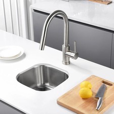 15x 13 inch Undermount Kitchen Sink, Stainless Steel Small Bar Sink, RV Sink