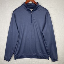 Peter Millar Shirt Mens Large Perth Performance Quarter Zip El Caballero Logo