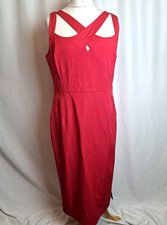 Per Una Speziale Dakota Dress Pink Cut Away Bodycon Pencil UK18 NWT £99 C5334