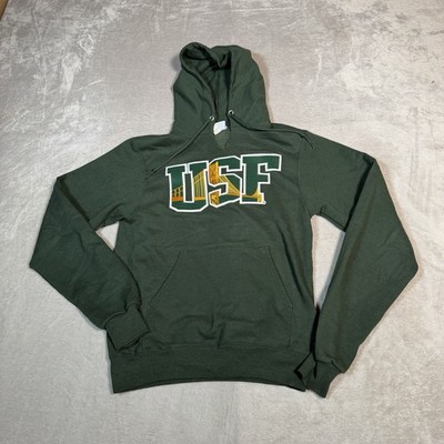 University of San Francisco Hoodie Mens 2XS Green Pullover USF Dons Champion