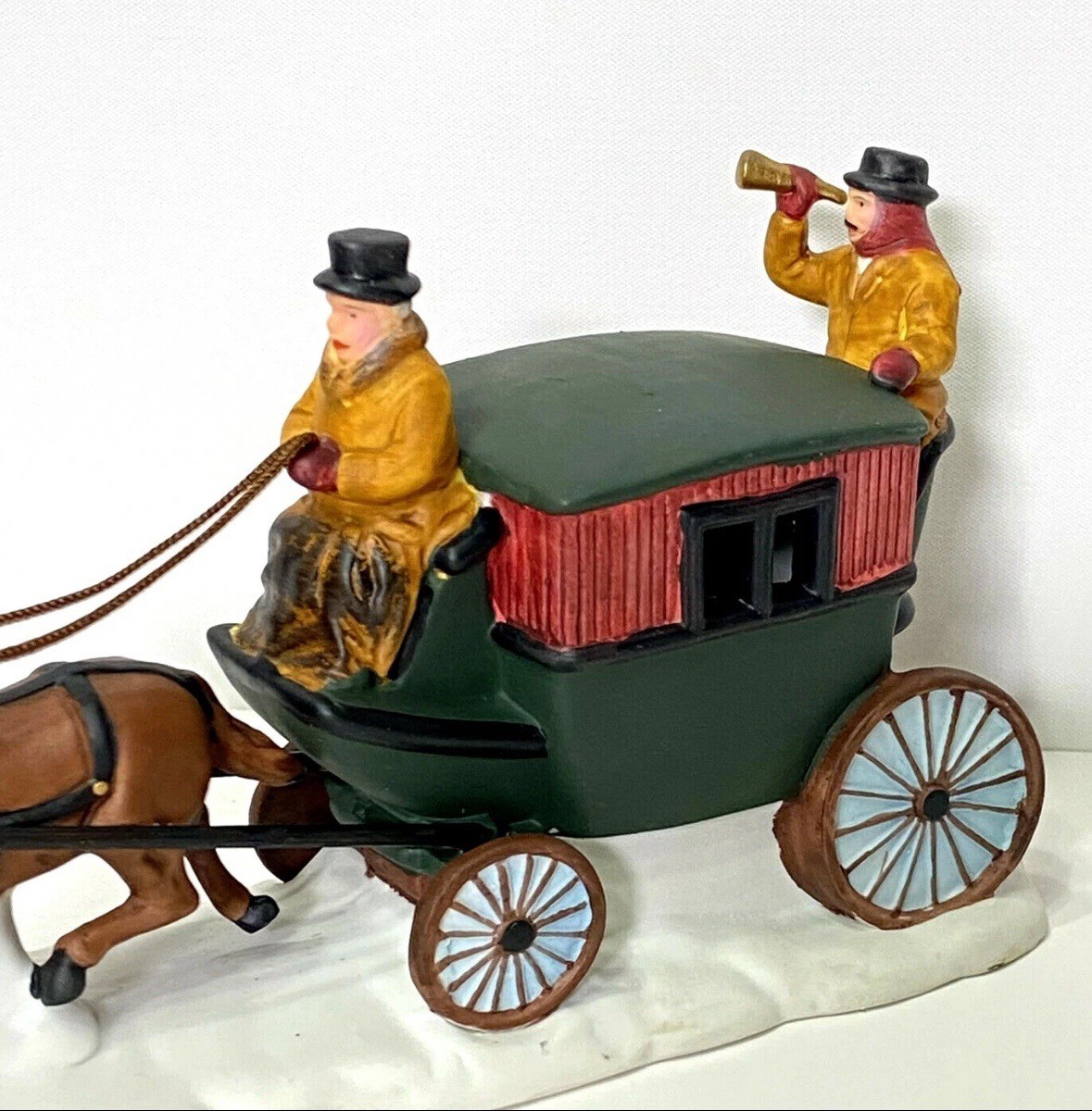 Department 56 Heritage Village Collection Dover Coach # 6590-0 Horse Carriage thumbnail 7
