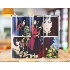 Drinkware 20 OZ Demon Slayer Giyu Tomioka Portable Drinking Tumbler