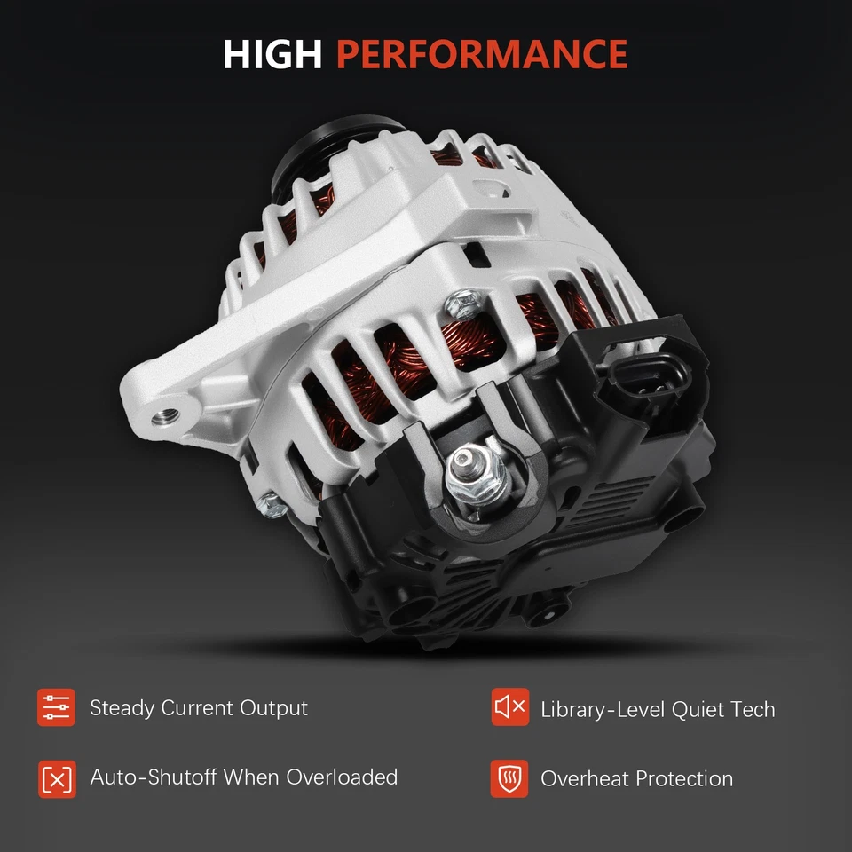 Alternador compatible con Hyundai Elantra 2011-2017 2012-2018 Kia Forte Soul 1,8 L 2,0 L Foto 3 de 4