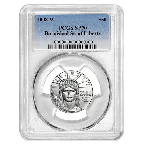 2008-W American Platinum Eagle 1/2 oz — photo from another recent sale