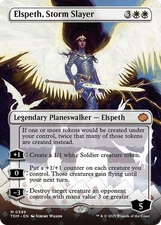 x1 Elspeth Storm Slayer TDM Tarkir Dragonstorm MTG 398 BORDERLESS M/NM 1x