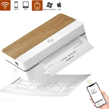 iDPRT Portable Thermal Printer Wireless A4 Printer Inkless Support Cloud Print
