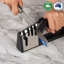 4-in-1 Kitchen Knife Sharpener – Multifunctional Portable Knife Sharpening Tool 