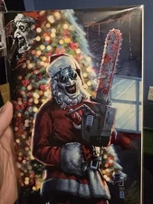 Silent Night Violent Night Embossed Jonathan Uribe Signed And Remarked/120 COA