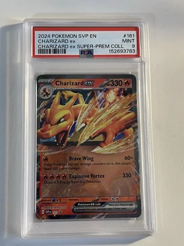 2024 POKEMON SVP EN #161 CHARIZARD ex MINT CHARIZARD ex SUPER-PREM COLL PSA 9