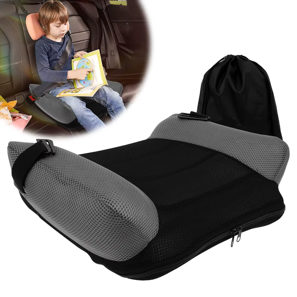 Inflatable Car Booster Seat Cushion Portable Booster Seat with Storage Bag Comfo - Image 2 of 4