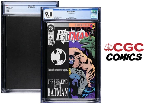 OBO🦇🙎Batman #497 Knightfall - Bane Breaks Batman's Back (1993)(CGC 9.8 Graded)