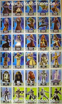 STAR WARS FORCE ATTAX Serie 2 Republik aussuchen 1-30