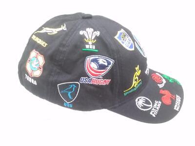 Rugby World Cup Team Logo Cap 2019 Japan Black Embroidered Rugby World Cup Team Logo Cap 2019 Japan Black Embroidered