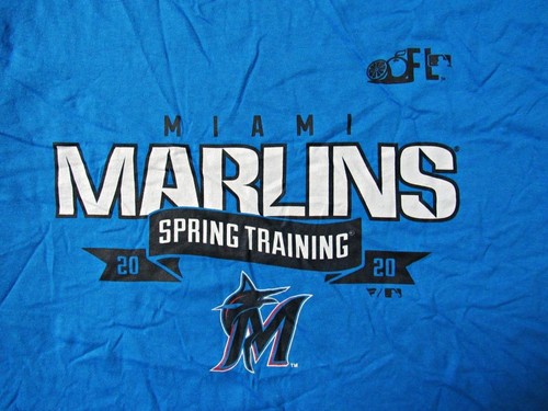 Miami Marlins Men 2X-Large Screened "SPRING TRAINING 2020" T-shirt C1 2938 - Picture 2 of 3